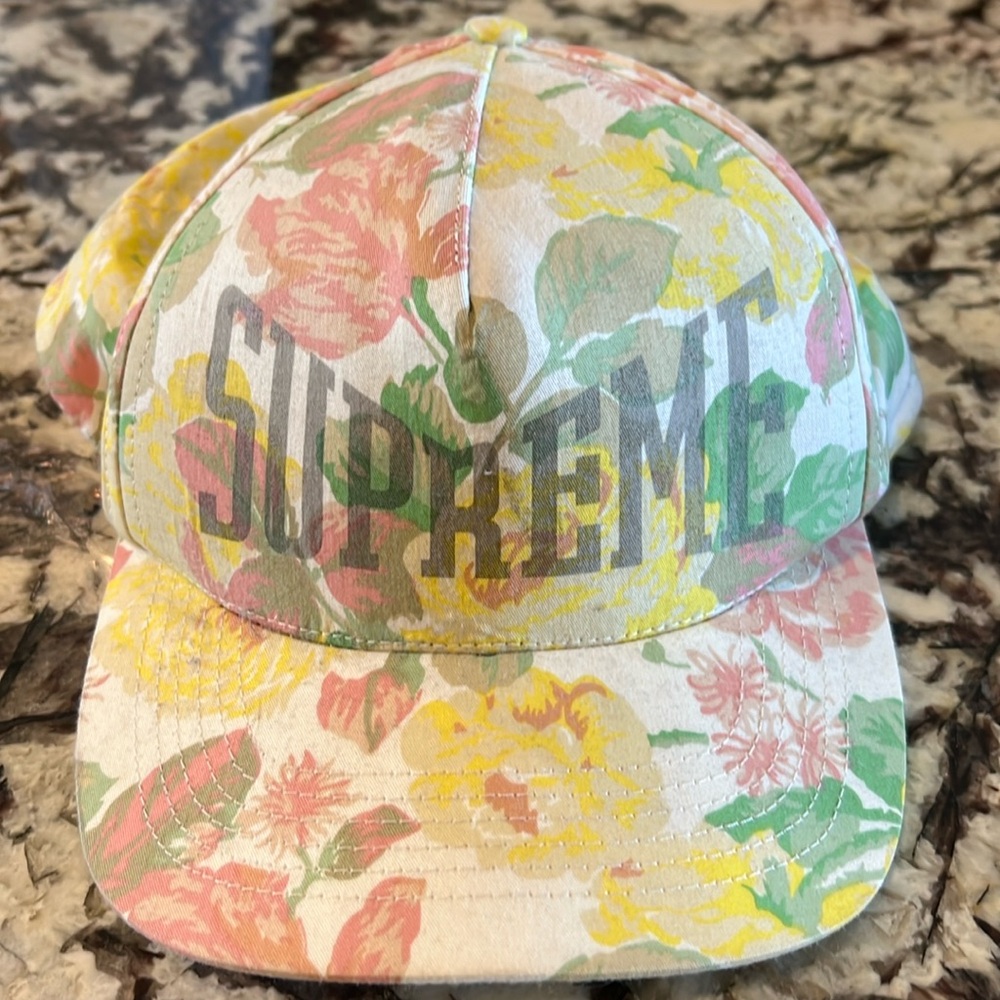 Mens Floral Supreme Hat
